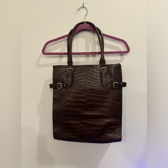 Kate Spade crocodile embossed tote - Picture 3 of 4